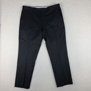 JB Britches Pants Mens 38x30 Black Torino‎ Wool Trousers Dress Slacks